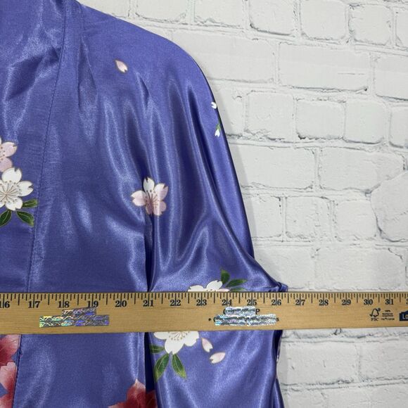 Tokyo Kimono Women SIze 35 Vibrant Floral Mid Lenght Oversized Coverup Duster - Picture 6 of 8